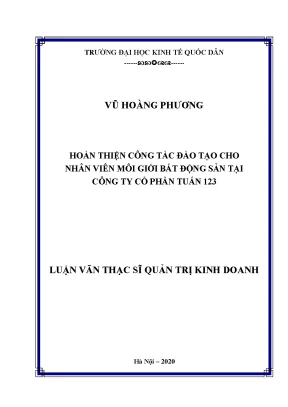 Hoàn thiện công tác đào tạo nhân viên môi giới bất động 
