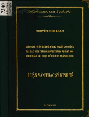 Giải pháp nhà ở cho người lao động tại khu công nghiệp