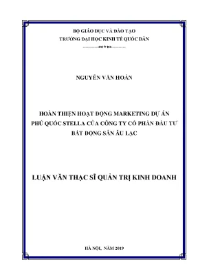 Hoàn Thiện Hoạt Động Marketing Dự Án Phú Quốc Stella Của 