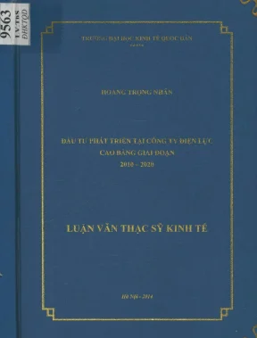 Phát Triển Đầu Tư Tại Công Ty Điện Lực Cao Bằng Giai