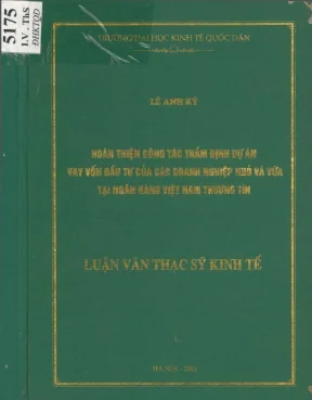 Hoàn thiện công tác thẩm định dự án vay vốn đầu tư cho