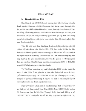 Nâng cao hiệu lực quản lý nhà nước đối với bán hàng đa