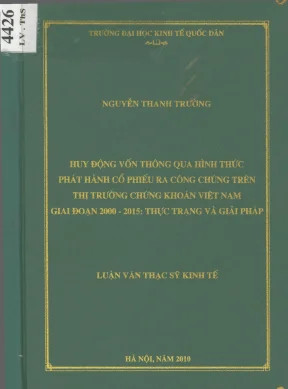 Huy Động Vốn Qua Phát Hành Cổ Phiếu Trên Thị Trường