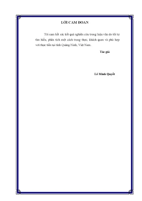 Nghiên Cứu Phát Triển Thương Hiệu Đồ Uống Tại Quảng Ninh