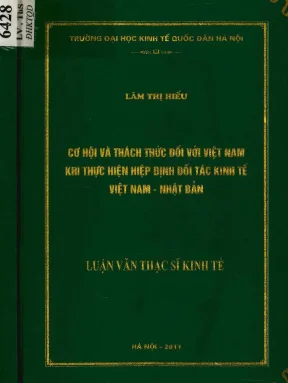 Nghiên cứu Hiệp định Đối tác Kinh tế Việt Nam - Nhật