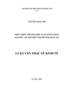 Phát Triển Thương Hiệu Ngân Hàng TMCP Sài Gòn – Hà Nội