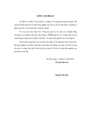 Công Tác Quản Lý Tòa Nhà Ngân Hàng Thương Mại: Nghiên