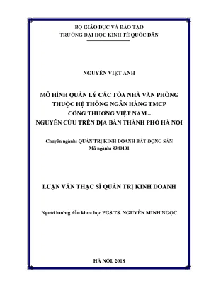 Mô Hình Quản Lý Tòa Nhà Văn Phòng Ngân Hàng TMCP Công 