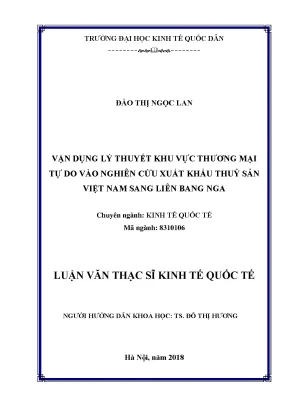 Nghiên Cứu Xuất Khẩu Thủy Sản Việt Nam Sang Liên Bang