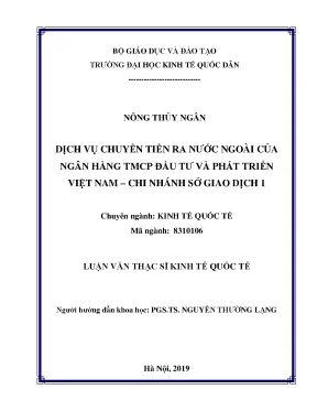 Dịch Vụ Chuyển Tiền Ra Nước Ngoài Tại Ngân Hàng TMCP Đầu