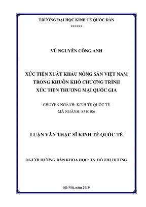 Xúc Tiến Xuất Khẩu Nông Sản Việt Nam: Chiến Lược và Giải