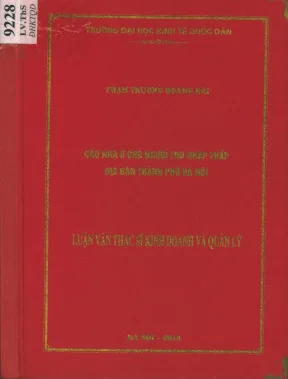 Cầu Nhà Ở Cho Người Thu Nhập Thấp Tại Hà Nội: Thực Trạng 