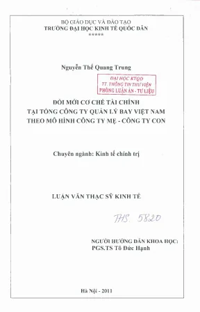 Đổi mới cơ chế tài chính tại Tổng công ty Quản lý bay