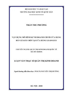 Mô Hình Kinh Doanh Chuỗi Cửa Hàng Bán Lẻ Giày Dép Tại