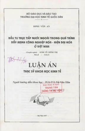 Tăng cường thu hút FDI để phát triển kinh tế Việt Nam