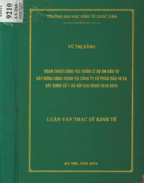 Nâng cao hiệu quả quản lý dự án đầu tư xây dựng tại Công