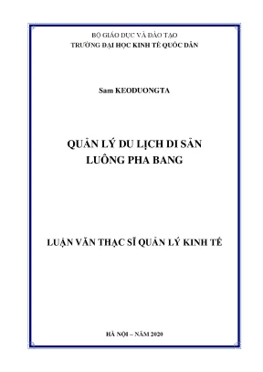 Quản Lý Du Lịch Di Sản Luông Pha Bang: Thực Trạng và 