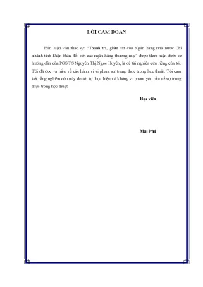 Thanh Tra và Giám Sát Ngân Hàng Nhà Nước Tại Điện Biên: