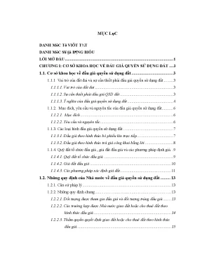 Đấu Giá Quyền Sử Dụng Đất: Cơ Sở Khoa Học, Thực Trạng và