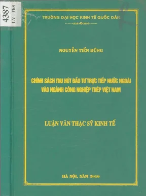 Chính Sách Thu Hút Đầu Tư Trực Tiếp Nước Ngoài Vào Ngành