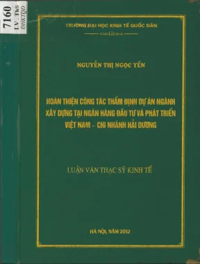 Nâng cao hiệu quả thẩm định dự án đầu tư ngành xây dựng