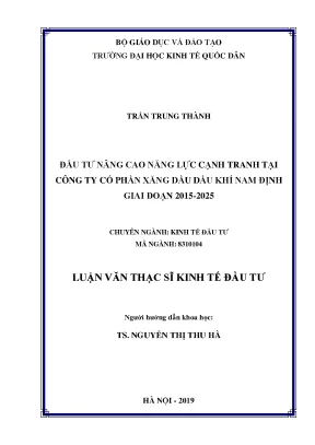 Nâng Cao Năng Lực Cạnh Tranh Tại Công Ty CP Xăng Dầu Dầu