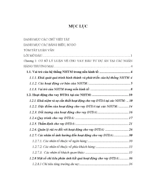 Hoạt Động Cho Vay Đầu Tư Dự Án Tại Ngân Hàng Thương Mại: