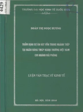 Thẩm định dự án vay vốn trong ngành thép tại ngân hàng