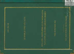 Nghiên Cứu Chính Sách Hỗ Trợ Xuất Khẩu Của Ngân Hàng
