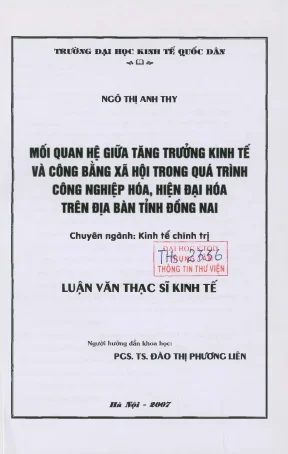 Mối Quan Hệ Giữa Tăng Trưởng Kinh Tế và Công Bằng Xã Hội