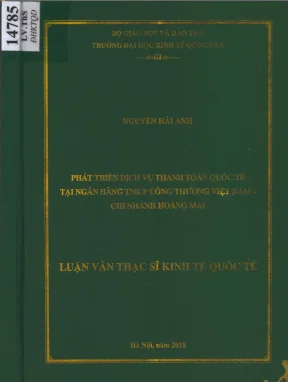Phát Triển Dịch Vụ Thanh Toán Quốc Tế Tại Ngân Hàng TMCP