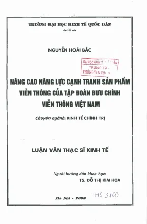 Nâng Cao Năng Lực Cạnh Tranh Sản Phẩm Viễn Thông Tại 