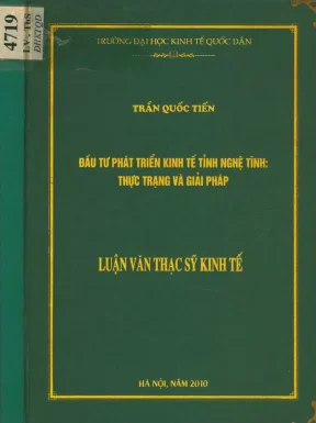 Phát Triển Kinh Tế Tỉnh Hà Tĩnh: Thực Trạng và Giải Pháp