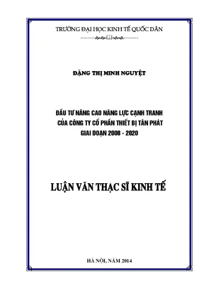 Nâng cao năng lực cạnh tranh của Công ty CP Thiết bị Tân