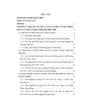 Hệ Thống Quản Lý Chất Lượng ISO 9001:2000 Tại Công Ty