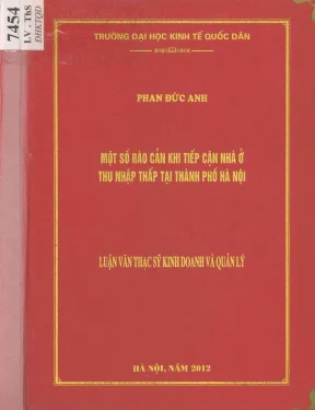 Rào Cản Tiếp Cận Nhà Ở Thu Nhập Thấp Tại Hà Nội