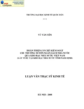 Nâng Cấp Tính Năng Mở Rộng PDF: Quản Lý Ngân Sách Nhà