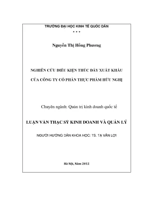 Nghiên Cứu Thúc Đẩy Xuất Khẩu Bánh Kẹo Từ Công Ty Cổ