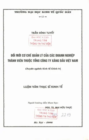 Đổi mới cơ chế quản lý doanh nghiệp thuộc Tập đoàn Xăng