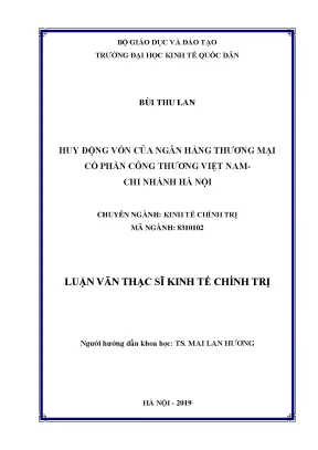 Nâng cao Huy Động Vốn Ngân Hàng Thương Mại Cổ Phần Công