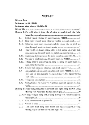 Nâng cao năng lực cạnh tranh của ngân hàng thương mại 