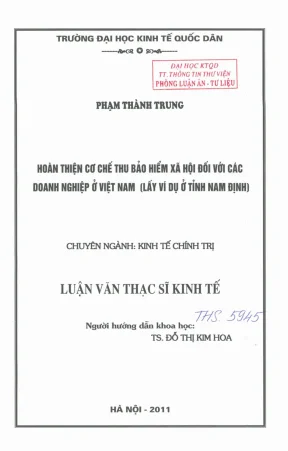 Cải Thiện Cơ Chế Bảo Hiểm Xã Hội Cho Doanh Nghiệp Tại