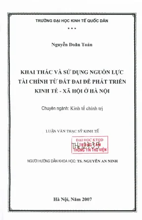 Khai Thác và Sử Dụng Nguồn Lực Tài Chính Từ Đất Đai Để