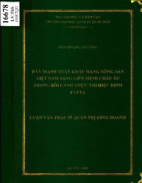Tăng Cường Xuất Khẩu Hàng Nông Sản Việt Nam Sang Liên