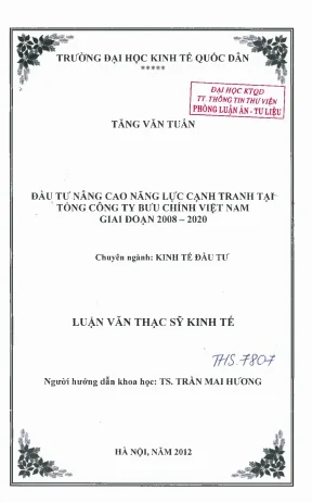 Nâng Cao Năng Lực Cạnh Tranh Tại Tổng Công Ty Bưu Chính