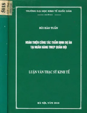 Nghiên Cứu Tham Định Dự Án Đầu Tư Tại Ngân Hàng TMCP