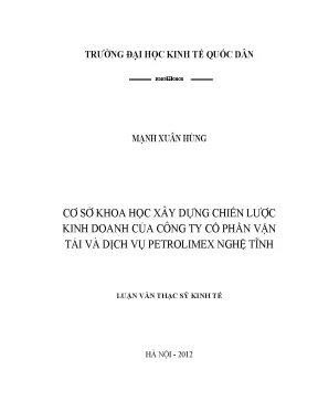 Chiến Lược Kinh Doanh Hiệu Quả Của Công Ty Cổ Phần Vận