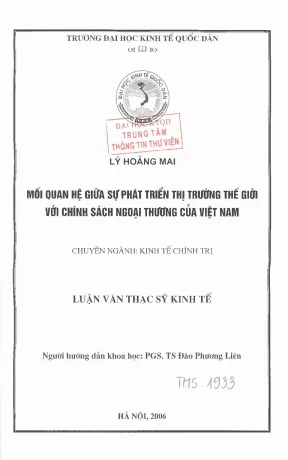 Mối Quan Hệ Giữa Phát Triển Thị Trường Thế Giới và Chính