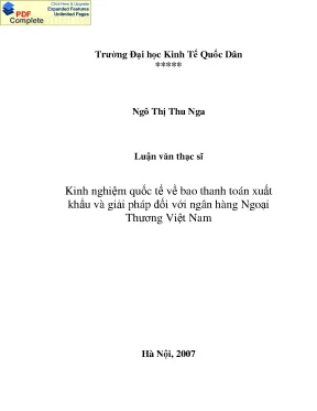 Nâng Cấp Tính Năng Mở Rộng Cho Dịch Vụ Bao Thanh Toán