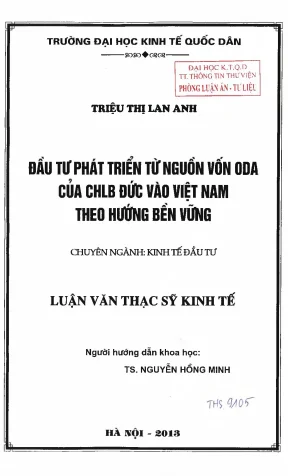 Phát Triển Đầu Tư ODA Tại Việt Nam: Đánh Giá và Giải Pháp